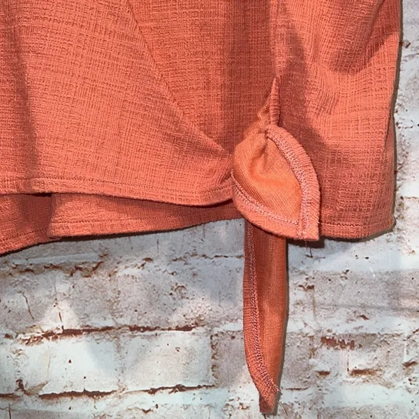 Madewell texture and thread sleeveless blouse side tie splice neck line plus 3x - Image 4