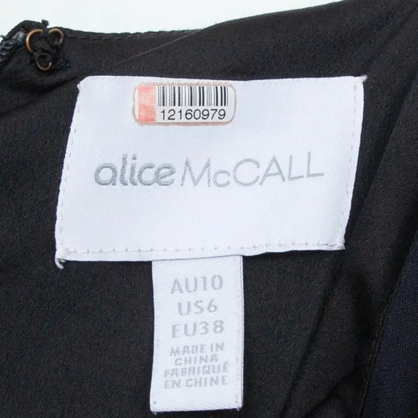 Alice McCall Oscar Ruched Polka Dot Midi‎ Dress Women's Size 6 - Image 6