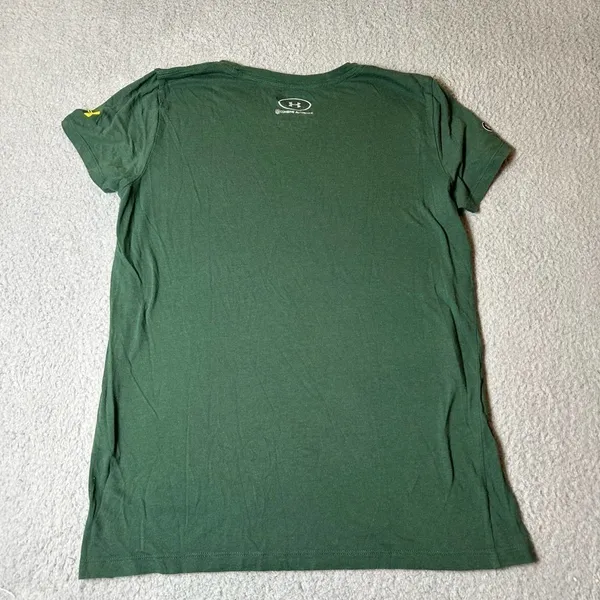 Green Bay Packers Shirt Womens‎ S Green Under Armour Combine Short Sleeve NFL - Image 2
