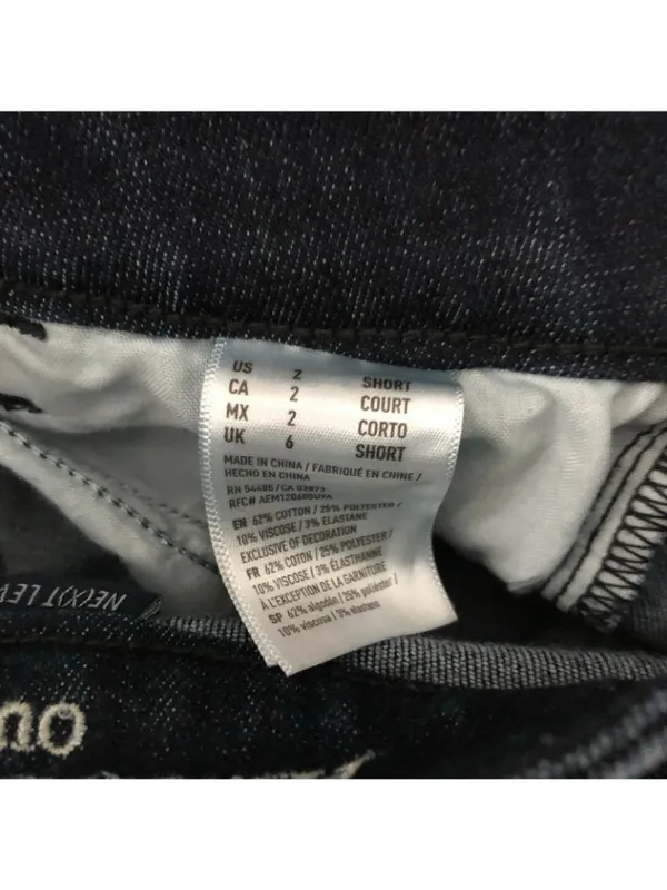 American Eagle Jeans Super Hi-Rise Jegging Dark Wash Next Level Stretch 2 Short - Image 5