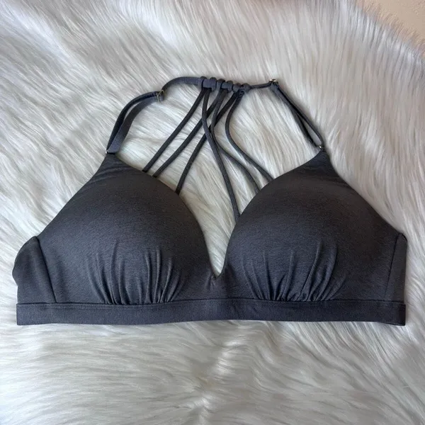 Athleta Aqualuxe Padded Bikini Top Gray Size Medium - Image 11