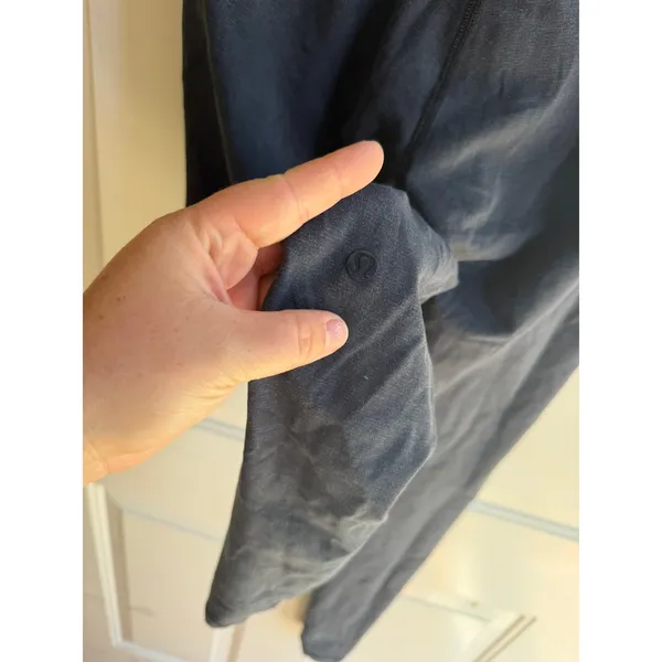 Lululemon Women's Wunder Under Hi-Rise‎ Grey Black Trim Tights Sz 8 - Image 6