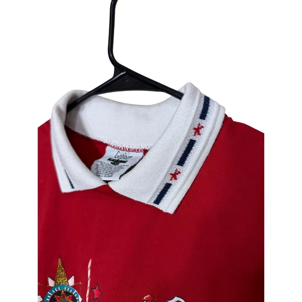Gopher Sport Red Nautical‎ Sailboat Lighthouse Anchor Polo Shirt Top - Image 3