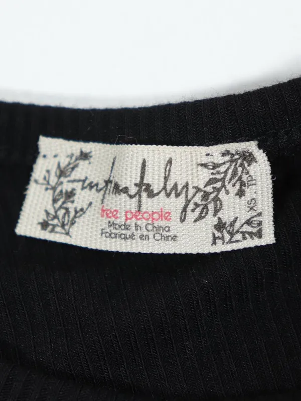 NWOT Free People Intimately Black Tank Size XS - Image 2