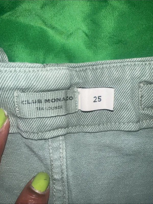 Club Monaco Green Barrel Jeans size 25 - Image 6