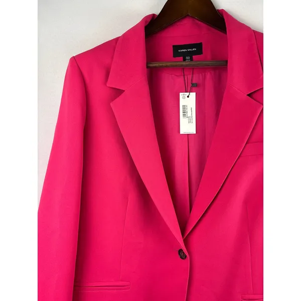 Women’s Karen Millen Size 18 Bright Pink Blazer - Image 2