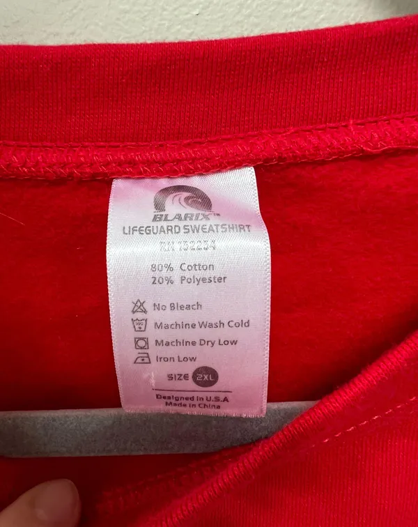 Lifeguard Crewneck Red Size XXL - Image 2