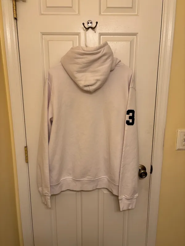 Polo by Ralph Lauren Men’s White Large Logo Pullover Hoodie Sweatshirt - Image 2