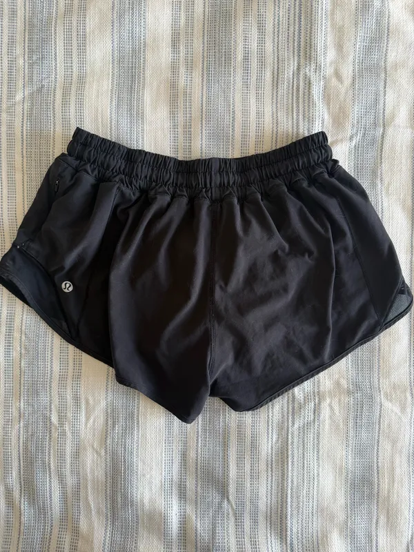 Black Lululemon Hotty Hot Shorts 2.5" Low-Rise - Image 2