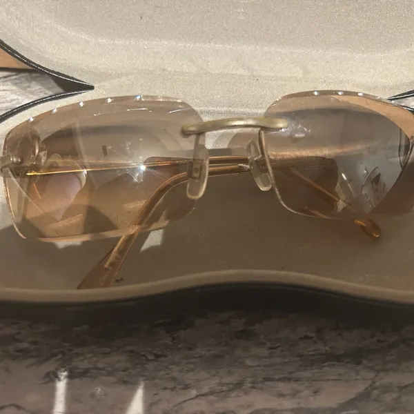 Ray-Ban Women's Gold Sunglasses - Image 4