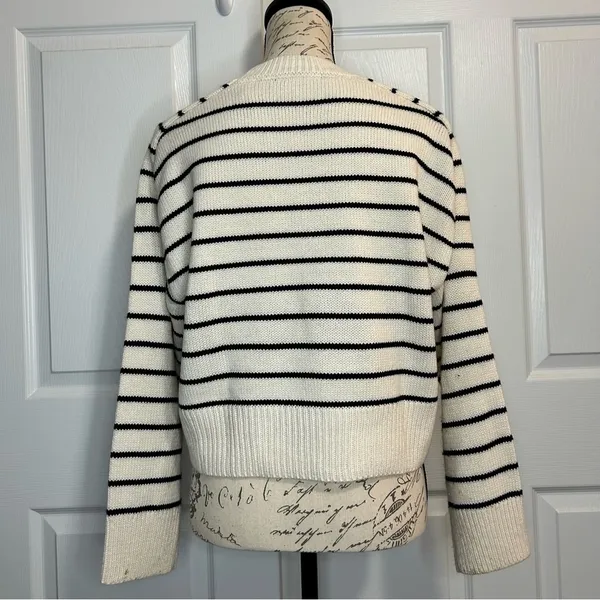 Tahari Striped Cropped Sweater - Image 2