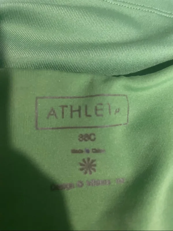 Athleta V‑Neck Performance Tank Top — Lime Green - Image 2