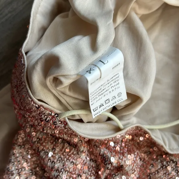 Sequin cowl neck tank top Size L - Image 3