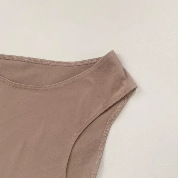 Reformation Eco Stretch Nude Bodysuit - Image 2