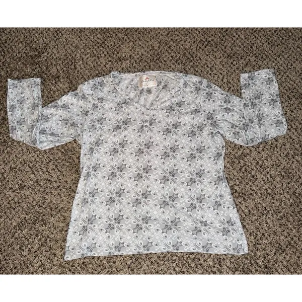 Goodnight Kiss Women's Gray Thermal 2pc Pajama Set Size‎ XL - Image 2