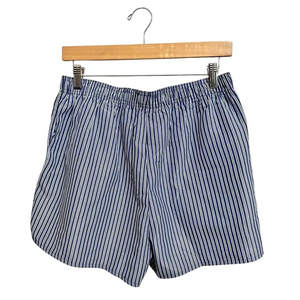 Women's blue white striped Boxer‎ Shorts Relaxed Fit Loungewear Sleepwear size M - Image 5