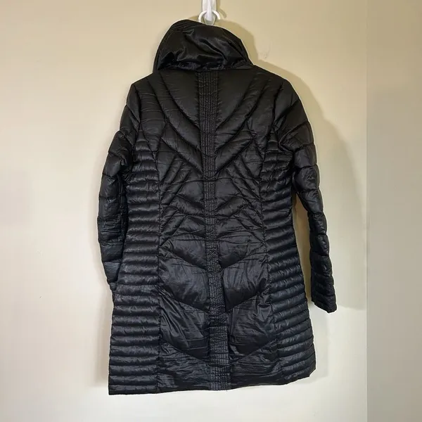 Bernardo‎ Women's Puffer Down Jacket Coat Zipper Front Hooded Black Size XS - Image 9