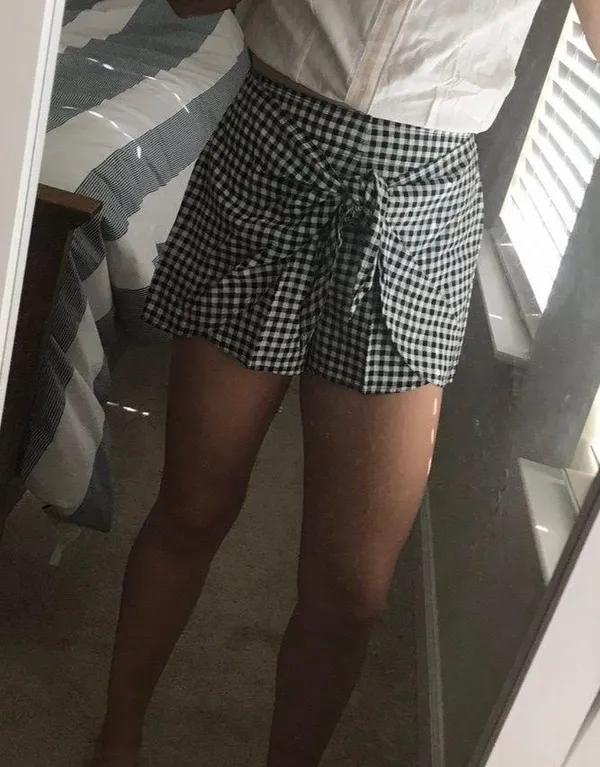 Abercrombie Checkered Tie Skort - Image 4