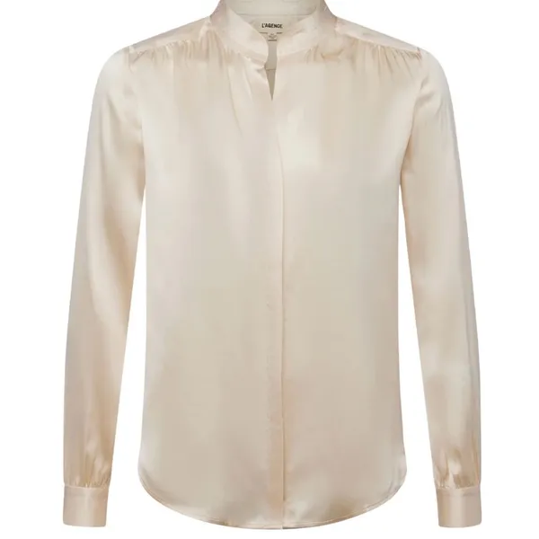 L'AGENCE 100% silk charmeuse blouse NEW - Image 3