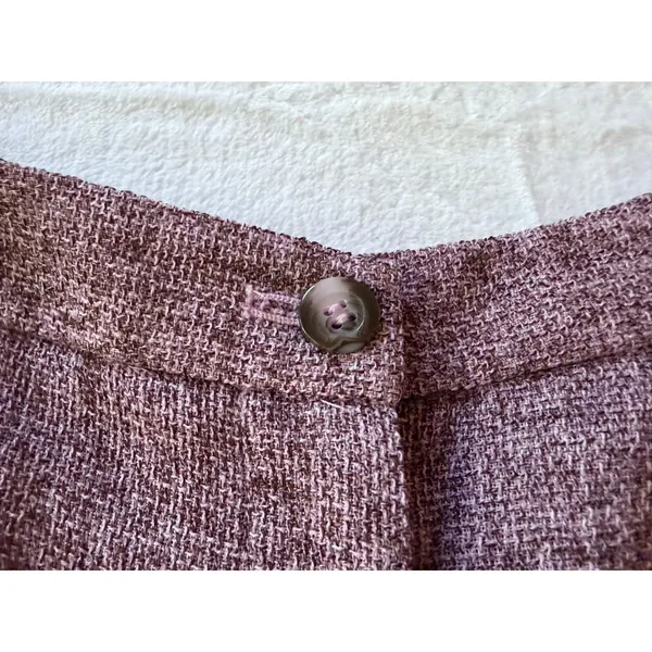 The Look Randolph Duke Trousers Womens 10 Purple Good Vintage Wide Leg Cuffed - Image 8