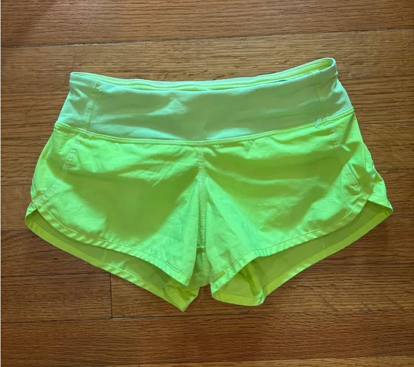 Highlight Lululemon Yellow Shorts - Image 2