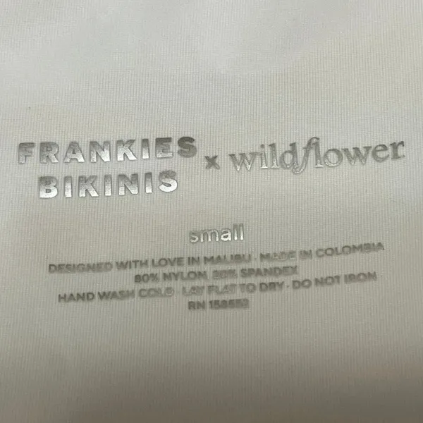Frankies Bikinis Syd Swirl Geometric One Shoulder Two Piece Bikini Swimwear S - Image 4