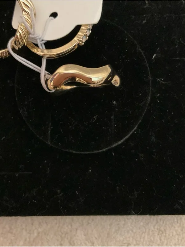 Gold-Plate Twisted & Textured Stackable Rings - Women's Jewelry - Image 3
