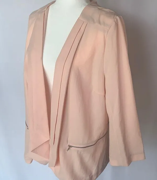 Umgee NWT Pink Lightweight Blazer Large - Image 2