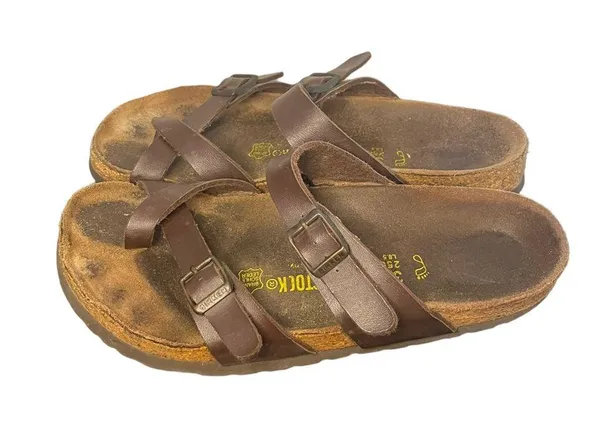 Birkenstock Mayari Brown Buckled Sz 8 Regular/EU 39 Sandals - Image 3