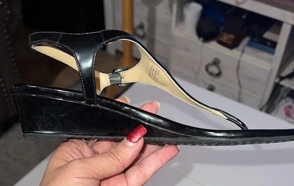 Michael Kors, Ramona, black wedges 6M - Image 8