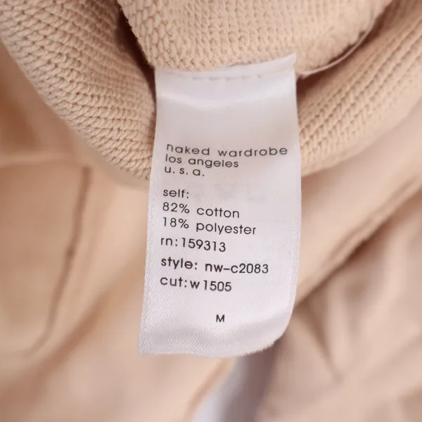 Naked Wardrobe Tan Beige Crewneck Sweatshirt Joggers Lounge Set M - Image 5