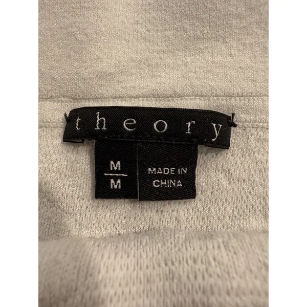 Theory White Textured‎ Mini Skirt Women's Size M - Image 4