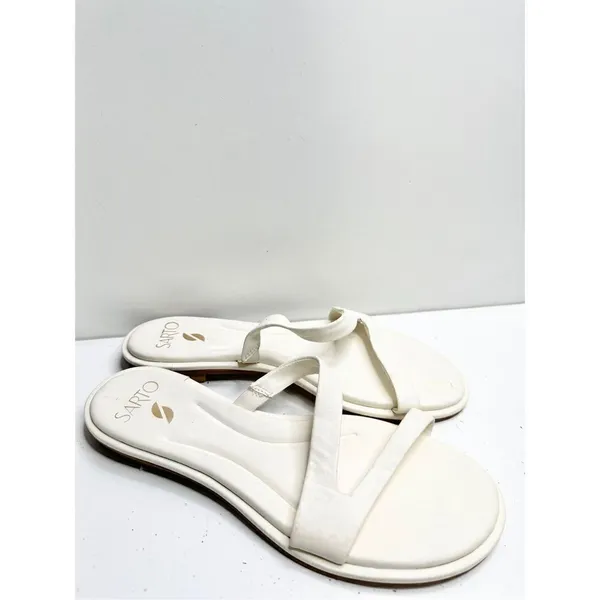 Sarto by Franco Sarto Sandals‎ Womens Size 8 Leather Gwyneth Slip On Shoes - Image 3