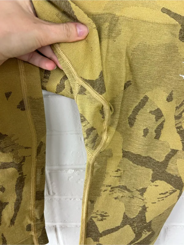 Gymshark Camo Print High Rise Athletic Leggings Size S - Image 6