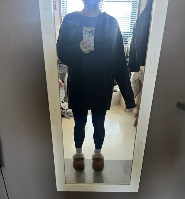 Aerie Dark Gray Crewneck Sweater - Image 5