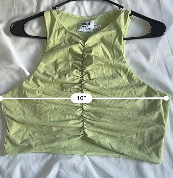 Princess Polly lime green festival Y2K crop top Size 12 #princesspolly #summer #LimeGreen #GoingOutTop #CroppedTank - Image 5