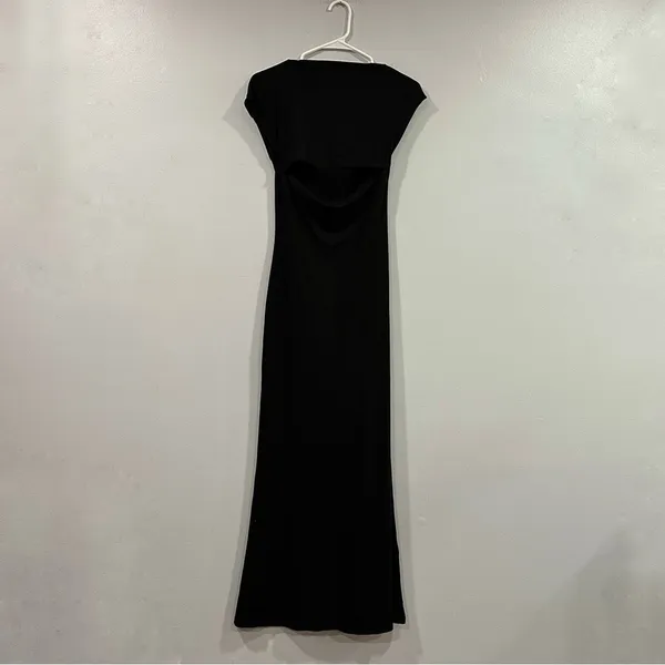 REFORMATION Harlyn Black Cut Out Short Sleeve Maxi Dress Small S NWOT - Image 5