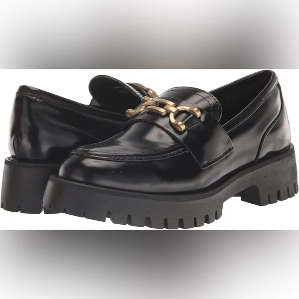 Steve Madden Lyanna black buckle loafers Y2K style NWOT - Image 8