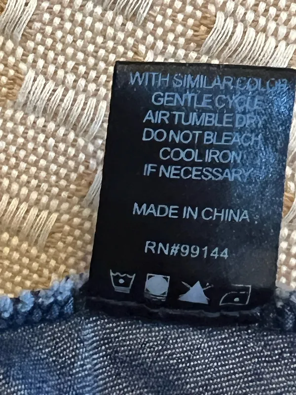 Denim corset maxi dress Blue Size L - Image 7
