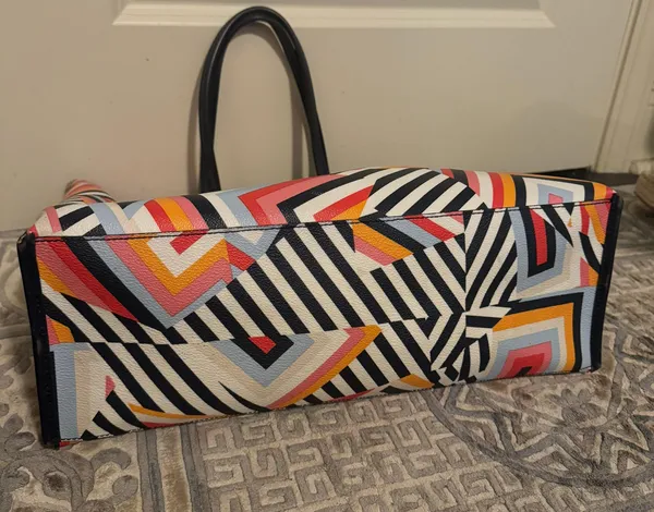Tory Burch Colorful Tote Bag Purse - Image 5