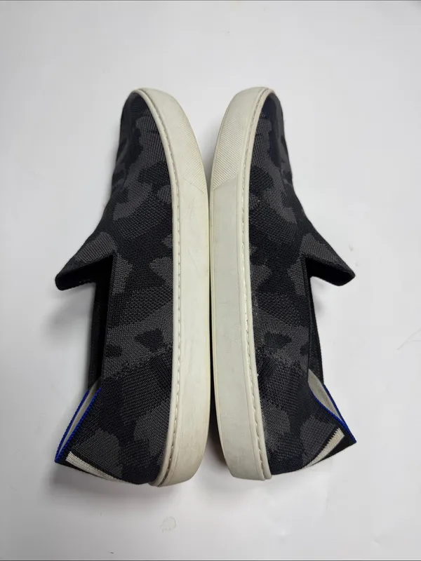 Rothy's The Original Slip On Sneakers Shoes Gray Black Camo S-601 Sz 10.5 - Image 6