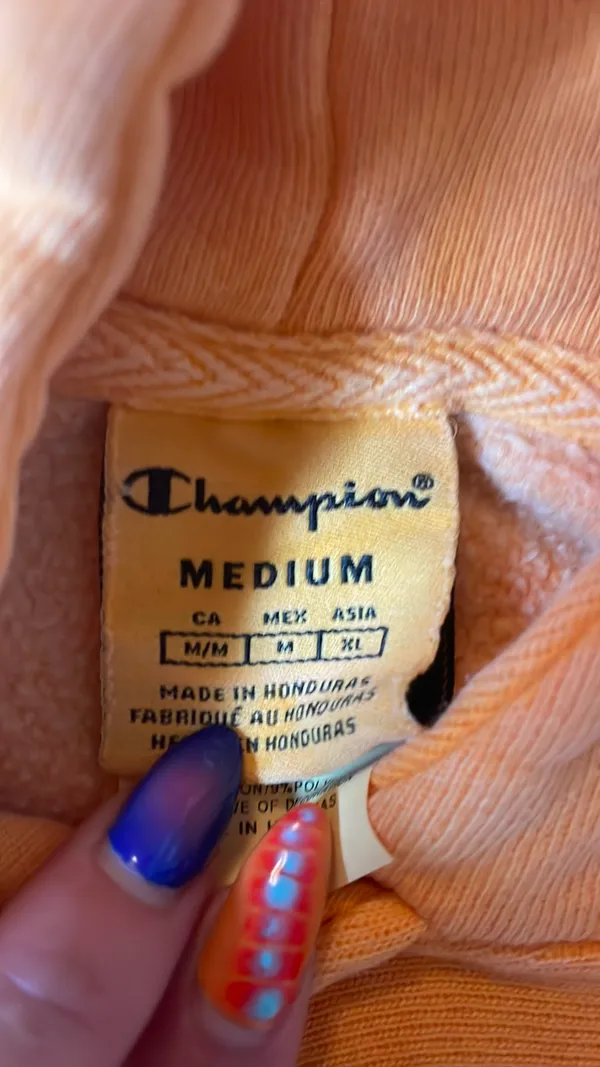 Champion Orange  Hoodie - Image 2