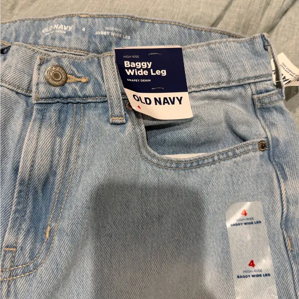 Old navy NWT baggy wide leg high rise sz 4 - Image 4