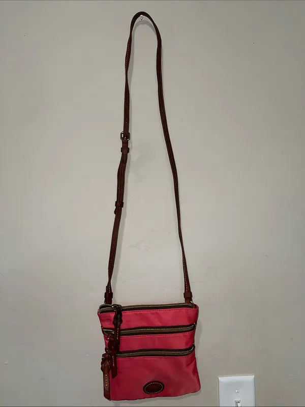 Dooney & Bourke Coral Pink Crossbody Bag - Image 3