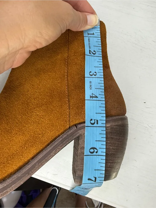Frye Rosalia Bootie Cognac Suede Sample Sale sz 6 - Image 10