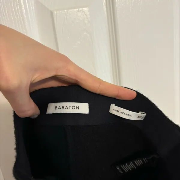Aritzia Babaton Merino Wool Johan Skirt Black - Image 4