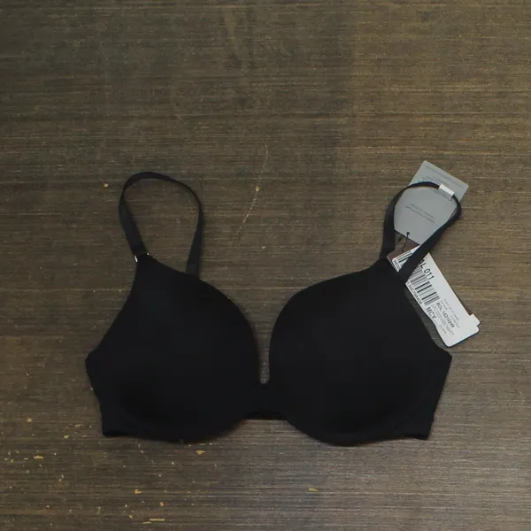 NWT Calvin Klein Womens Sculpt Push-up Plunge Bra QF7291 QF7291 Black 34DD - Image 2
