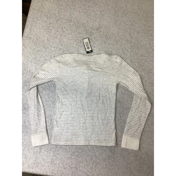 Alpine Design Womens Peak Duofold Henley Top Striped ADW24205SH Small need wash - Image 4