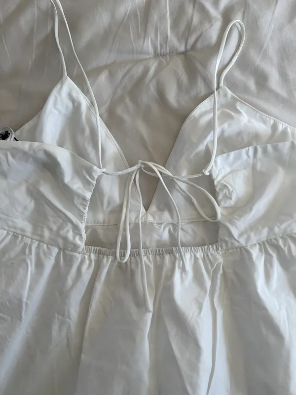 Zara NWT  White Dress - Image 4