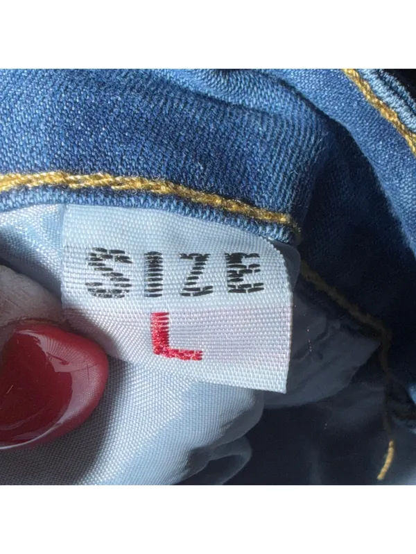 Size L Light Wash High Rise Bootcut Stretch Jeans - Image 9